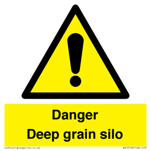 Danger Deep grain silo